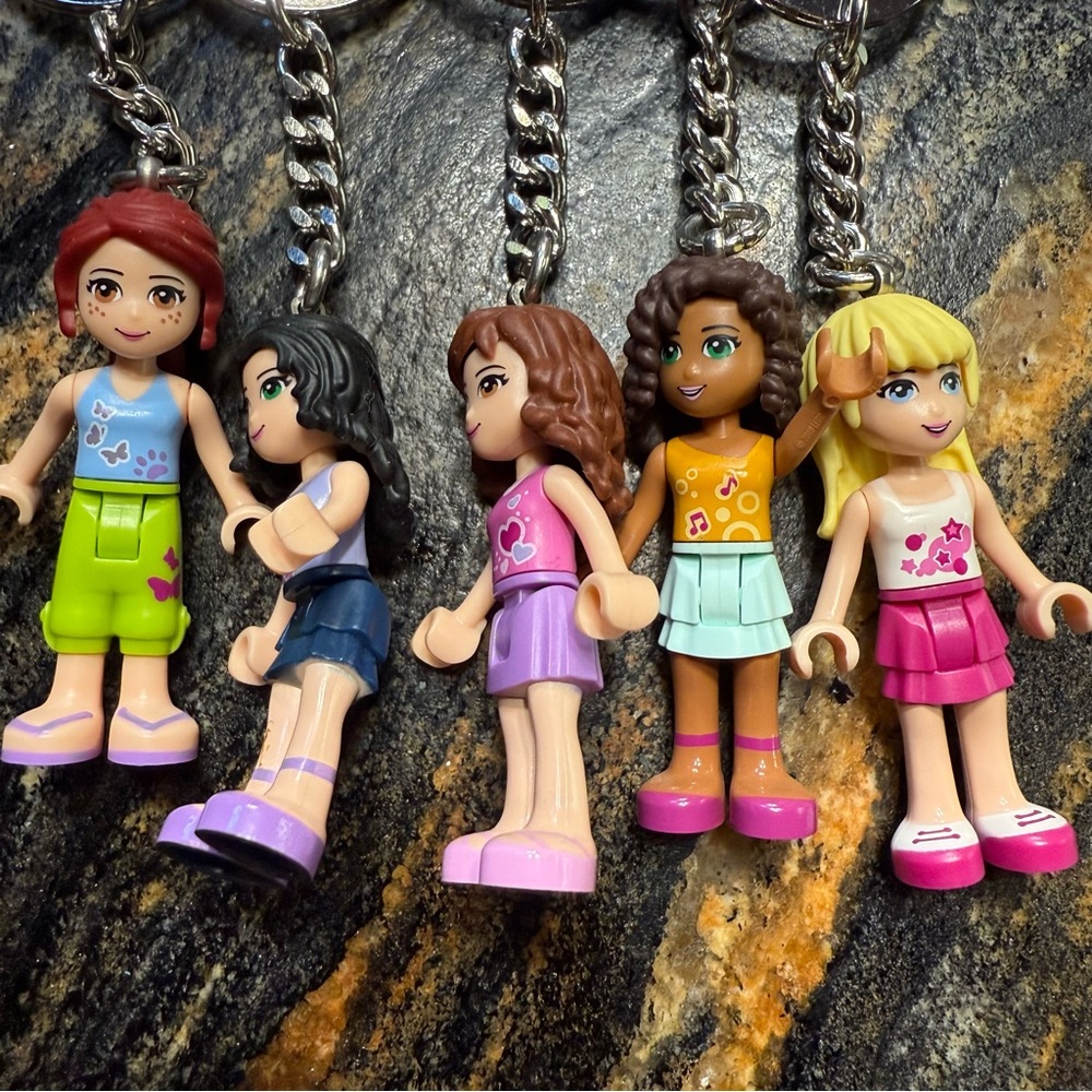 Lego Friends keychain collection